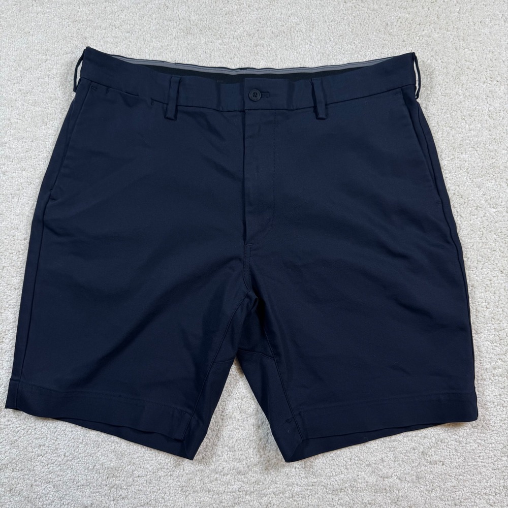 Polo‎ Ralph Lauren Performance Shorts Mens 36 Navy Blue Golf Flat Front - Picture 2 of 9